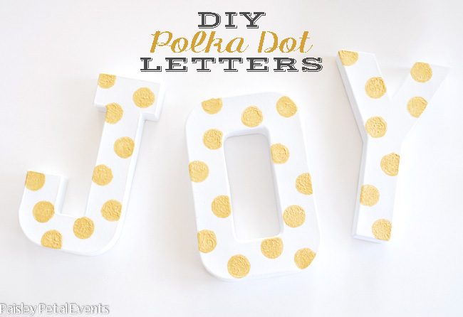Fun Polka Dot Letters at Design Dazzle
