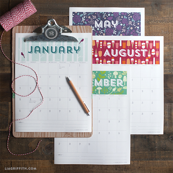 2015 free printable portrait calendars