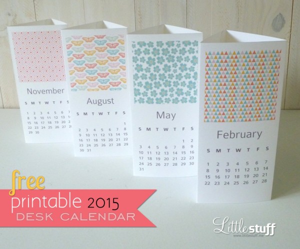 Fun calendar concept - free printable 2015 calendars
