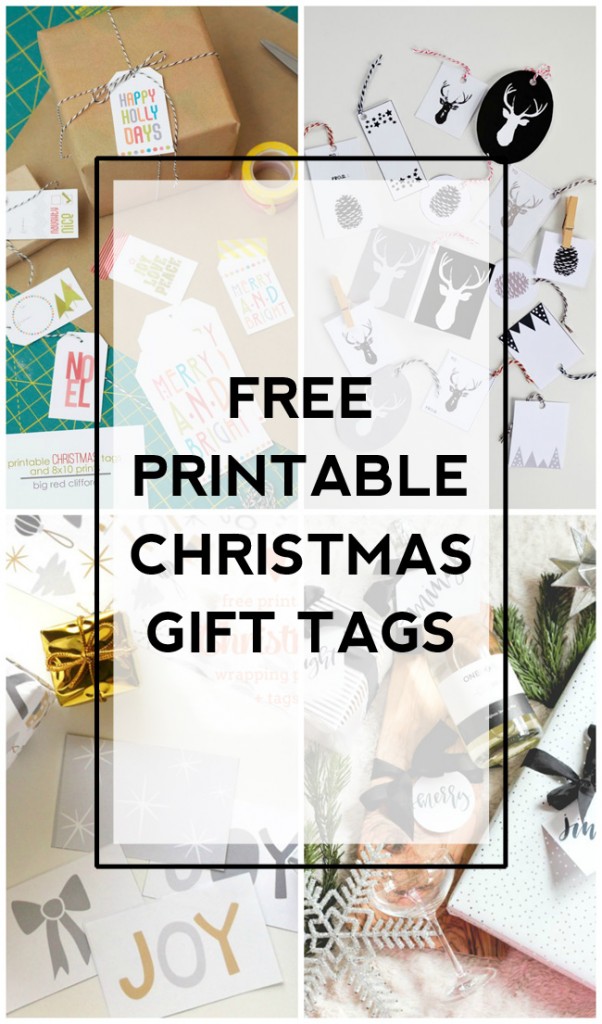 Another great collection of free printable Christmas gift tags to easily add to any Christmas gifts!