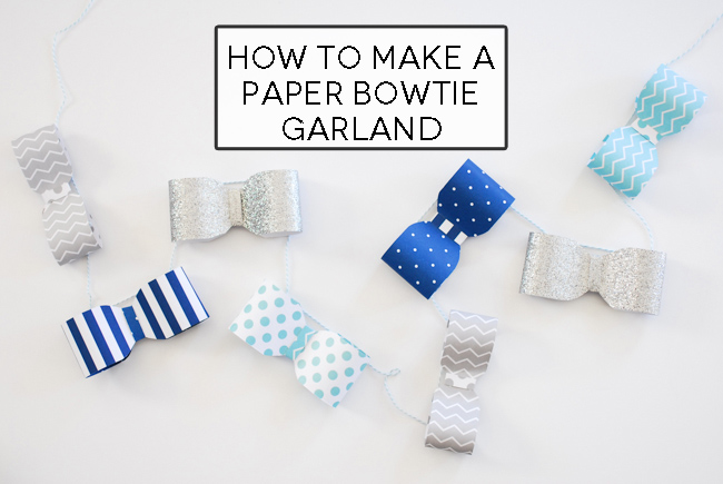 paper bowtie banner horizontal