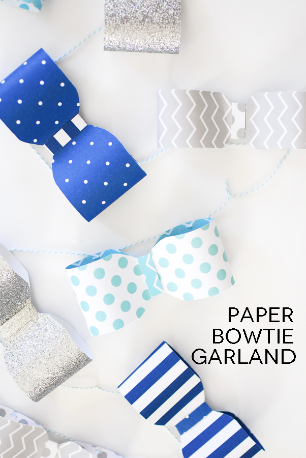 Create your own paper bowtie garland using the We R Memory Keepers 123 punch board