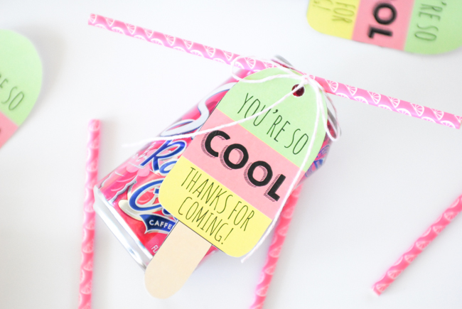 You're So Cool printable popsicle gift tags